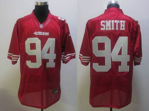 Nike Elite Jersey nfl San Francisco 49ers 94 Justin Smith red